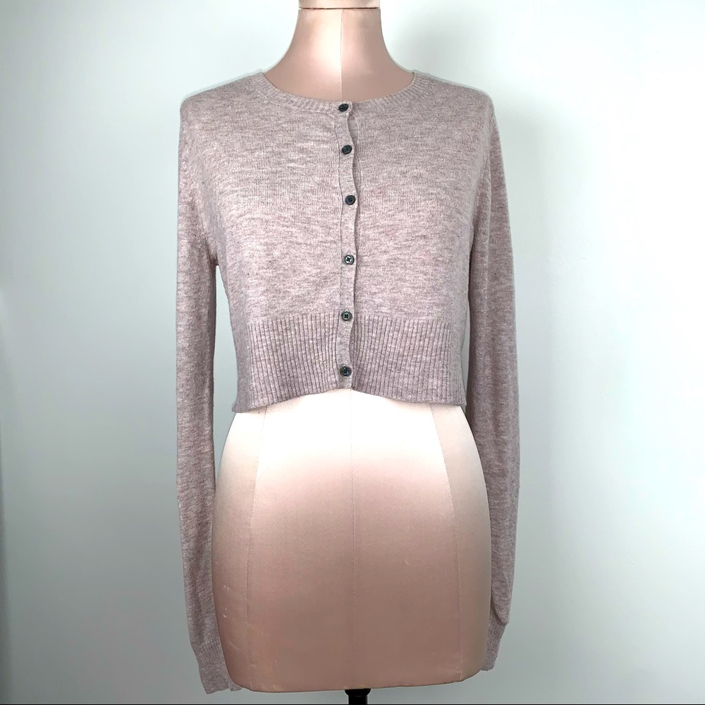 Cropped Button Up Cardigan